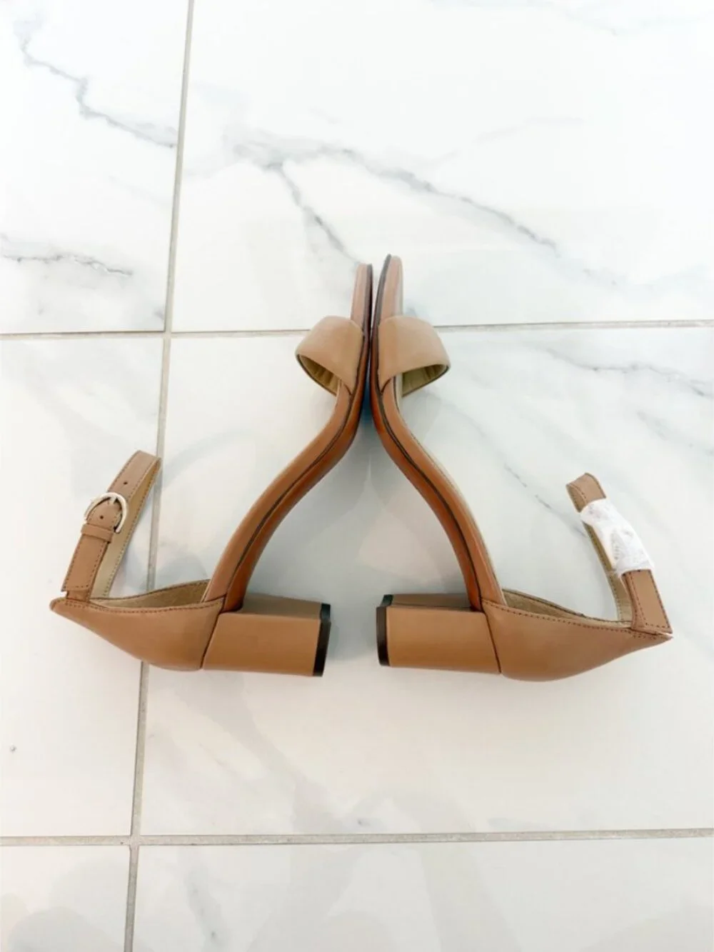 Naturalizer Vera Leather Ankle Strap Dress Sandals in Frappe 7M NWOT - Picture 9 of 12